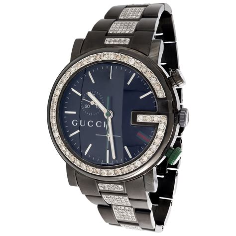 men diamond gucci watch|Gucci watch for men black.